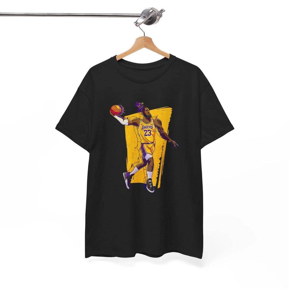 Lebron James Los Angeles Lakers Graphic Tee - Cool Basketball Fan Shirt